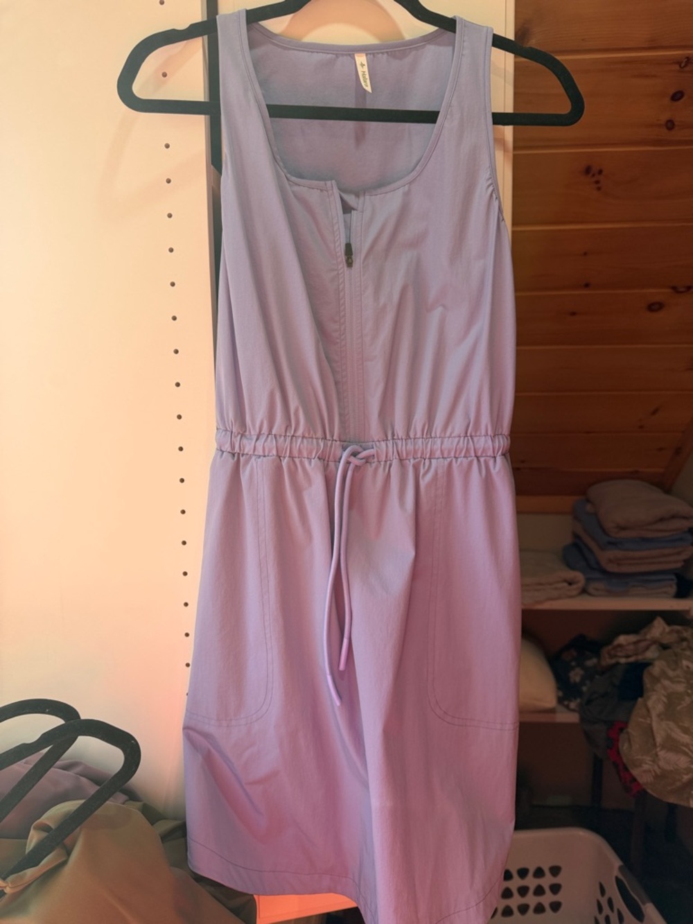 HALARA Lavender Scoop Neck Casual Top
